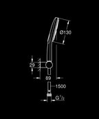 Grohe Rainshower SmartActive 130 El Duşu Seti Rain, Jet, ActiveMassage – 26580000