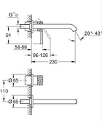 Grohe Essence İki Delikli Lavabo Bataryası L Boyut Krom – 29193PF1