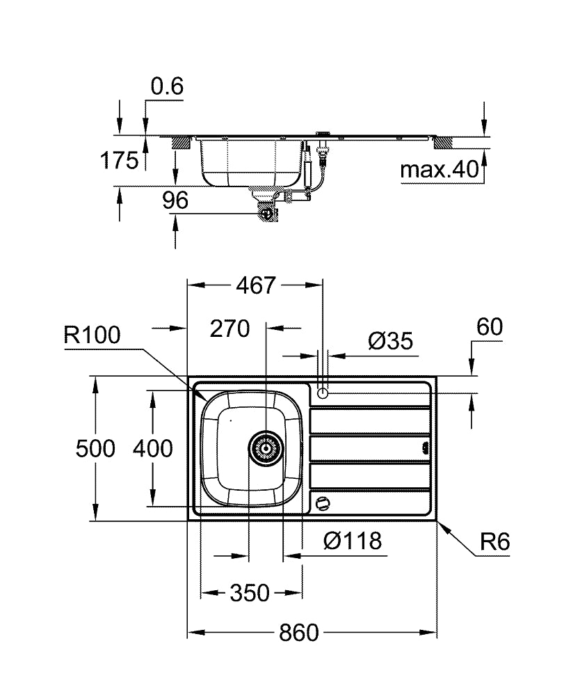Grohe K200 Eviye ve Bau Batarya Seti - 31562SD1