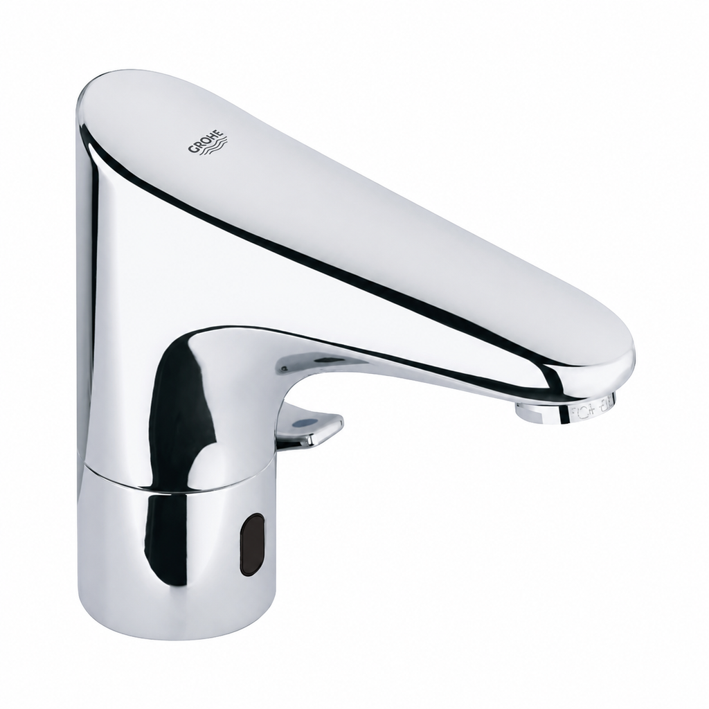 Grohe Europlus E Fotoselli Lavabo Bataryası, Çift Su Girişli Pilli - 36207001