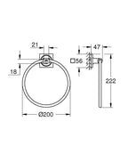 Grohe Allure Halka Havluluk Brushed Warm Sunset – 40339DL1