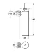 Grohe Essentials Tuvalet Fırçası Seti Metal Cool Sunrise – 40696GL0