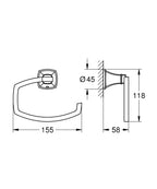 Grohe Tuvalet Kağıtlığı Grandera Krom/Altın - 40908IG0