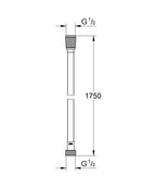Grohe Plastik Silverfleks Duş Spiral Hortumu 175 cm Hard Graphite - 28388A00 teknik çizim
