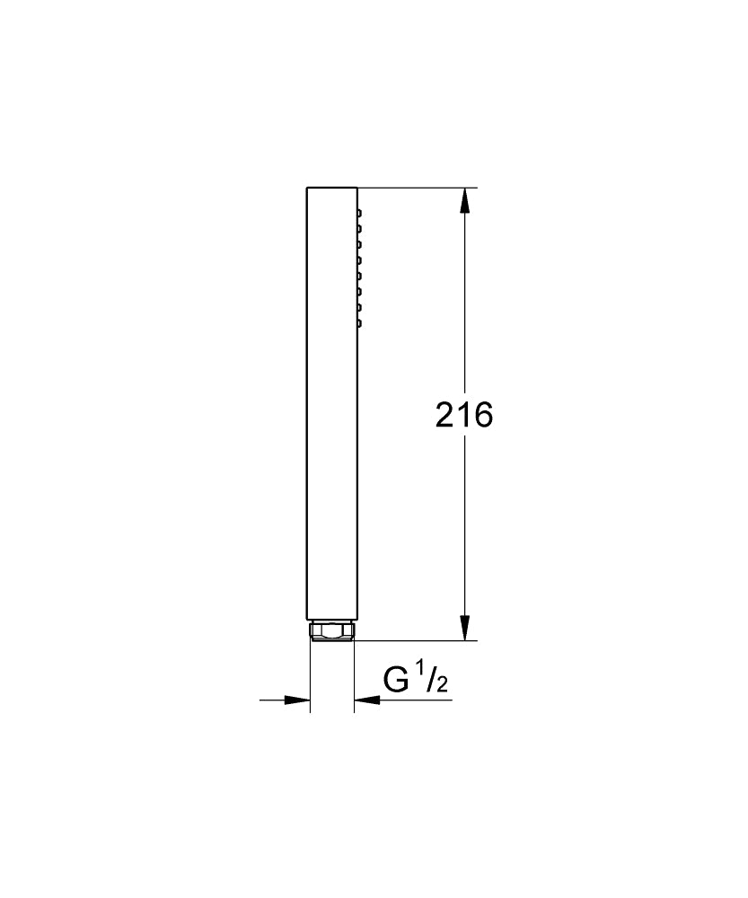 Grohe Euphoria Cube Stick El Duşu 1 Akışlı 27698000 teknik çizim