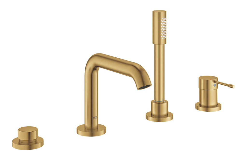 Grohe Essence Dört Delikli Küvet Bataryası Brushed Cool Sunrise - 19578GN1