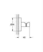 Grohe Bornoz Askısı Essentials Warm Sunset - 40364DA1 teknik çizim