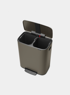 Brabantia Çöp Kutusu İki Bölmeli 30+30 Lt Bo Pedal Bin Platinium 211546