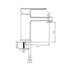 NSK Lavabo Bataryası Dorlia Tek Gövde Krom N2017002