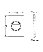 Grohe Nova Cosmopolitan S Kumanda Paneli - 37601P00 teknik çizim