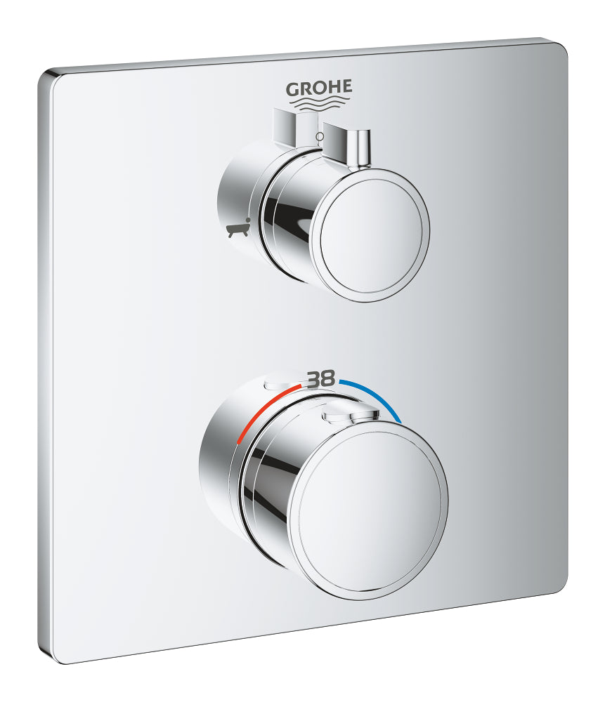 Grohe Grohtherm Termostatik Banyo Duş Bataryası 2 çıkışlı divertörlü- 24080000
