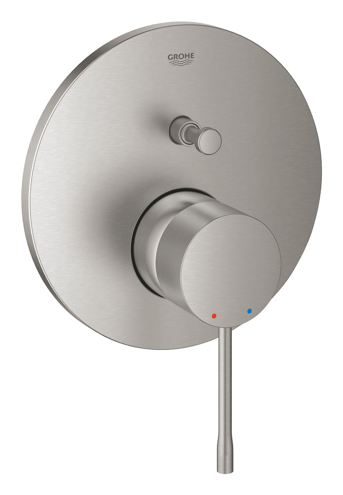 Grohe Essence Ankastre Banyo Duş Bataryası 2 Çıkışlı Divertörlü Super Steel - 24167DC1