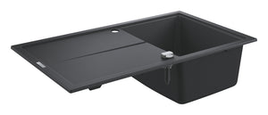 Grohe K400 Kuvars Kompozit Eviye 50 -C 86/50, Granit Siyah Rengi - 31640AP0