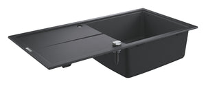 Grohe K400 Kuvars Kompozit Eviye 60 -C 100/50, Granit Siyah Rengi - 31641AP0