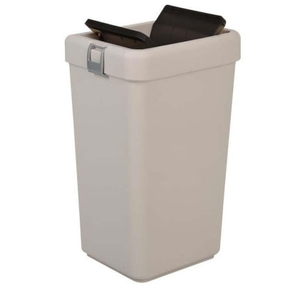 Motek Çöp Kutusu Comfort Kilitli Çöp Kovası Bej 40 Litre