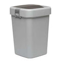 Motek Çöp Kutusu Comfort Gri Kilitli ve Sallanır Kapak 18 litre