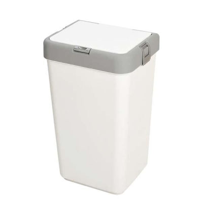 Motek Çamaşır Sepeti Tekli Beyaz - Gri 40 Litre 35 x 28 x 58,5 cm