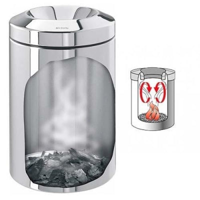 Brabantia Çöp Kutusu ALEV Korumalı 7 lt Çemberli Açık Mat Çelik 378942
