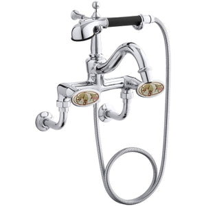 Kohler Banyo Bataryası Antique Krom & Desenli Volan