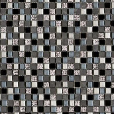 L'antic Colonial Duvar Mozaiği Imperia Mix Silver Black S 29,8 x 29,8 cm