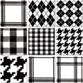 UnicaTarget Yer Duvar Karosu Mixed Black & White  20 x 20 cm
