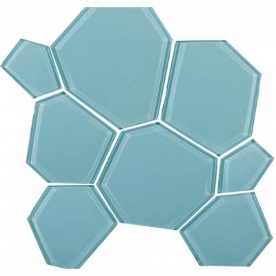 Antic Collanial Mozaik Cam Hexcube Blue 30 x 29,5 cm