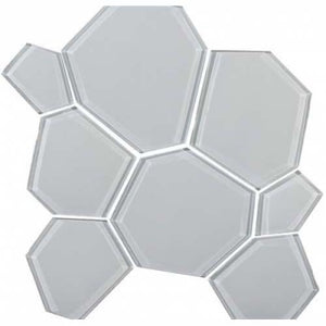 Antic Collanial Mozaik Cam Hexcube White 30 x 29,5 cm