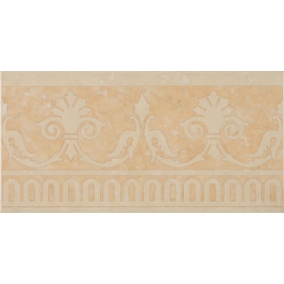 Zirconio Bordür Perlato Alberta-1 Beige 22,5 x 45 cm