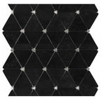 Antic Collanial Mozaik Victorian Diamond Marq. Mirror 32,9 x 28,3 cm