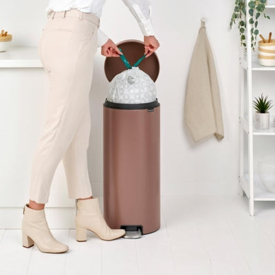 Brabantia Çöp Kutusu 30 litre Newicon Pedallı Satin Taupe 234040