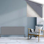 RIO Dekoratif Alüminyum Radyatör 500x1804 Gri
