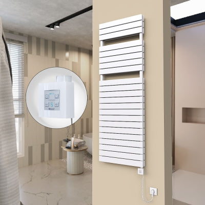 20H Elektrikli Havlupan 600x1772 Beyaz Ktx4 1000 Watt Spiral Kablolu