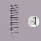 Tuna Dekoratif Elektrikli Havlupan 600x1750 Gri (KTX3 Termostat) 1000W Spiral Kablolu