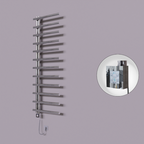 Tuna Dekoratif Elektrikli Havlupan 600x1750 Krom (KTX4 Termostat) 600W Spiral Kablolu