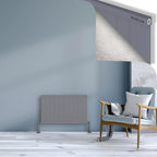 RIO Dekoratif Alüminyum Radyatör 500x1004 Gri