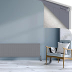 RIO Dekoratif Alüminyum Radyatör 500x2204 Gri