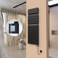 21H Elektrikli Havlupan 500x1550 Mat Siyah Ktx4 1000 Watt Spiral Kablolu