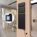 21H Elektrikli Havlupan 500x1772 Mat Siyah Ktx4 1000 Watt Spiral Kablolu