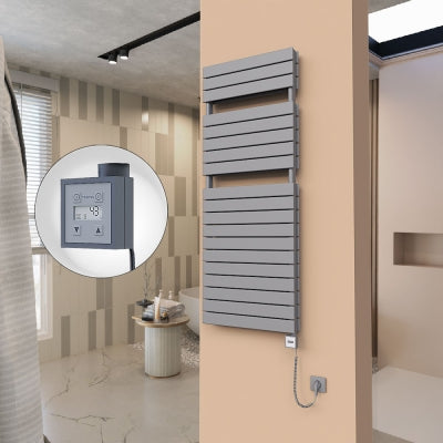 21H Elektrikli Havlupan 600x1550 Antrasit Ktx3 1000 Watt Spiral Kablolu