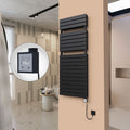 21H Elektrikli Havlupan 600x1550 Mat Siyah Ktx3 1000 Watt Spiral Kablolu