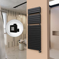 21H Elektrikli Havlupan 600x1772 Mat Siyah Ktx1 1000 Watt
