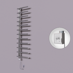 Tuna Dekoratif Elektrikli Havlupan 500x1750 Krom (KTX3 Termostat) 300W Spiral Kablolu