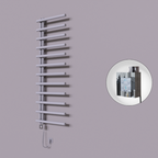 Tuna Dekoratif Elektrikli Havlupan 600x1750 Gri (KTX4 Termostat) 1000W Spiral Kablolu