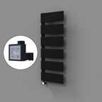 Sirius Dekoratif Elektrikli Havlupan 600x1640 Siyah (KTX3 Termostat) 1000W