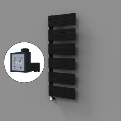 Sirius Dekoratif Elektrikli Havlupan 600x1640 Siyah (KTX3 Termostat) 1000W