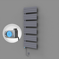 Sirius Dekoratif Elektrikli Havlupan 600x1640 Gri (Musa Termostat) 900W