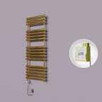 Volga Dekoratif Elektrikli Havlupan 600x1600 Altın (KTX3 Termostat) 600W Spiral Kablolu