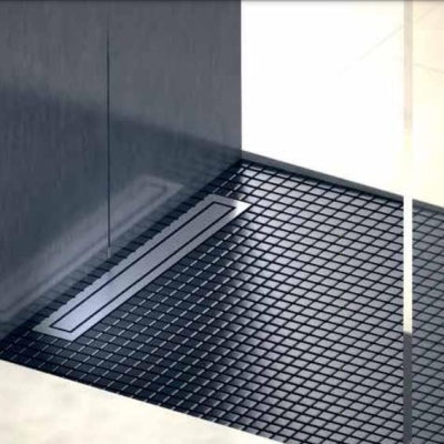 Evi Metal Duş Kanalı HighLine 50 lik Çıkışlı 60 cm Satine Yüzey