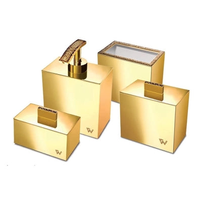 Windisch Diş Fırçalık Starlight Square Swarovski Kristal / Altın 91518-O