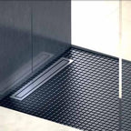 Evi Metal Duş Kanalı HighLine 50 lik Çıkışlı 30 cm Satine Yüzey